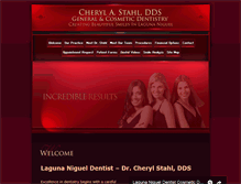 Tablet Screenshot of cherylstahldds.com